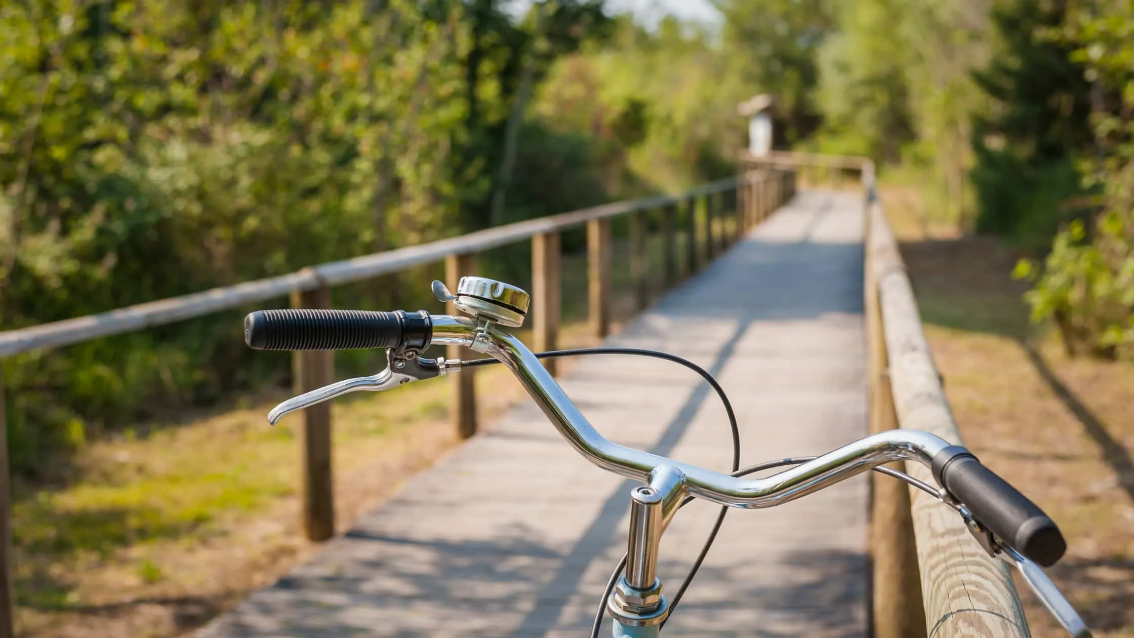 Bike on bike path