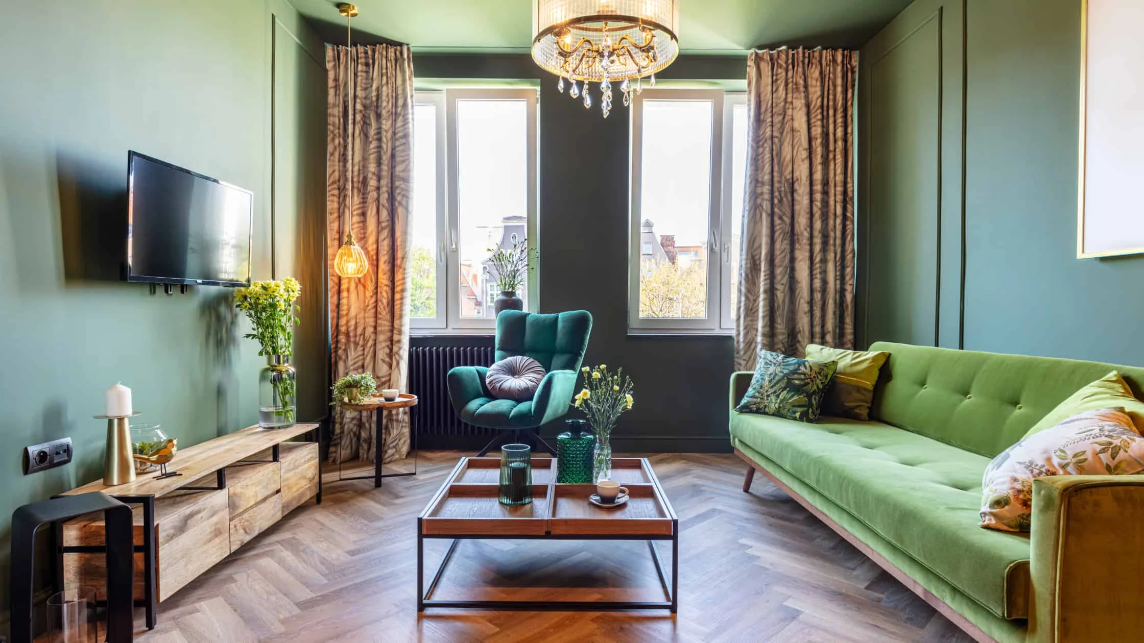 Green Living Room