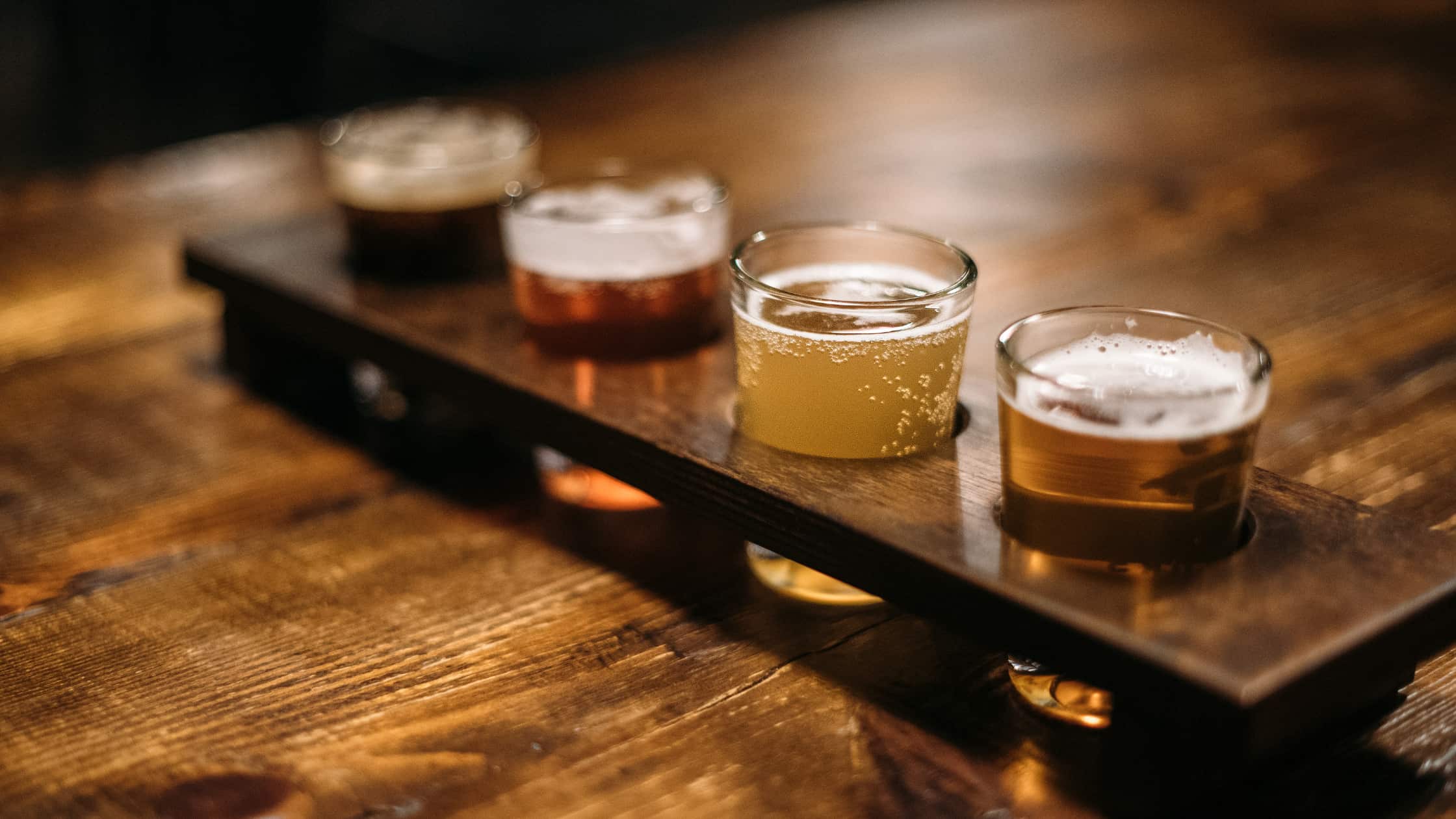 Beer at craft brewery