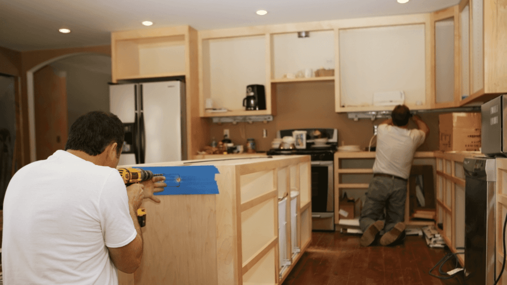 Kitchen remodeling Denver with quartz countertops and updated lighting