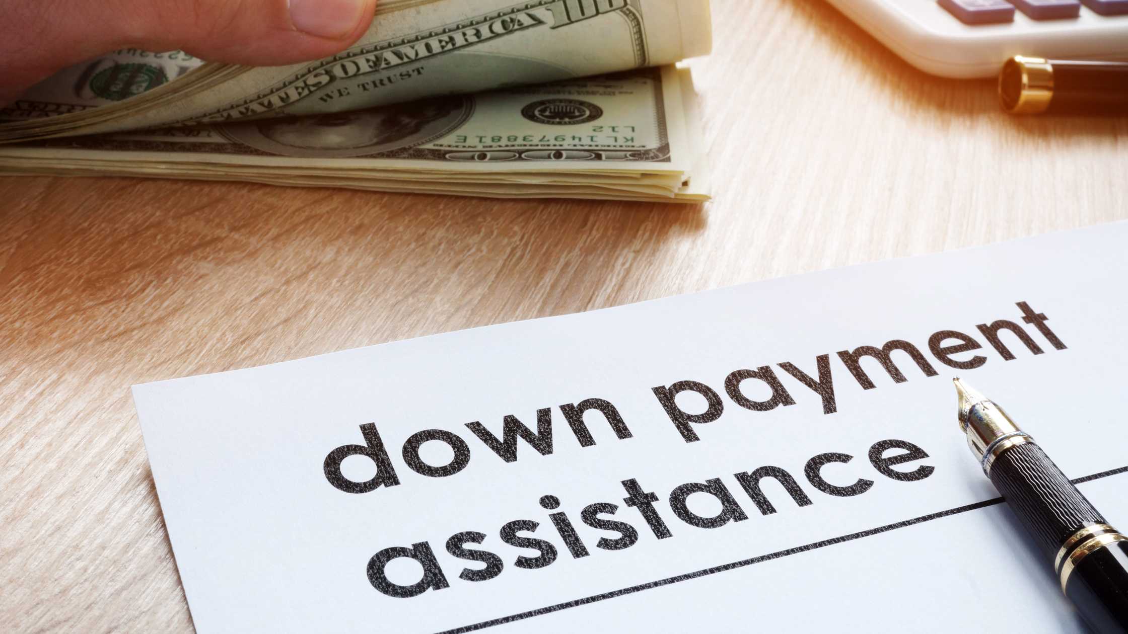 colorado down payment assistance banner with cash and calculator